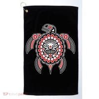 Haida Turtle American Indian Native America Indigenous Golf Towel thumb 0