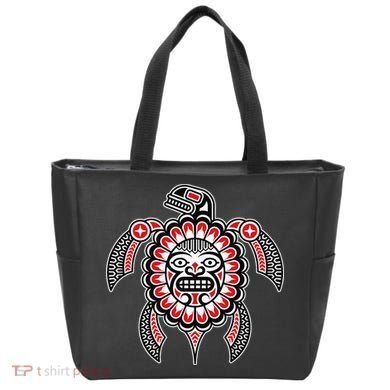 Haida Turtle American Indian Native America Indigenous Tote Bag