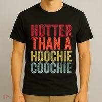 Hotter Than A Hoochie Coochie Funny Cute Country Music T-Shirt thumb 3