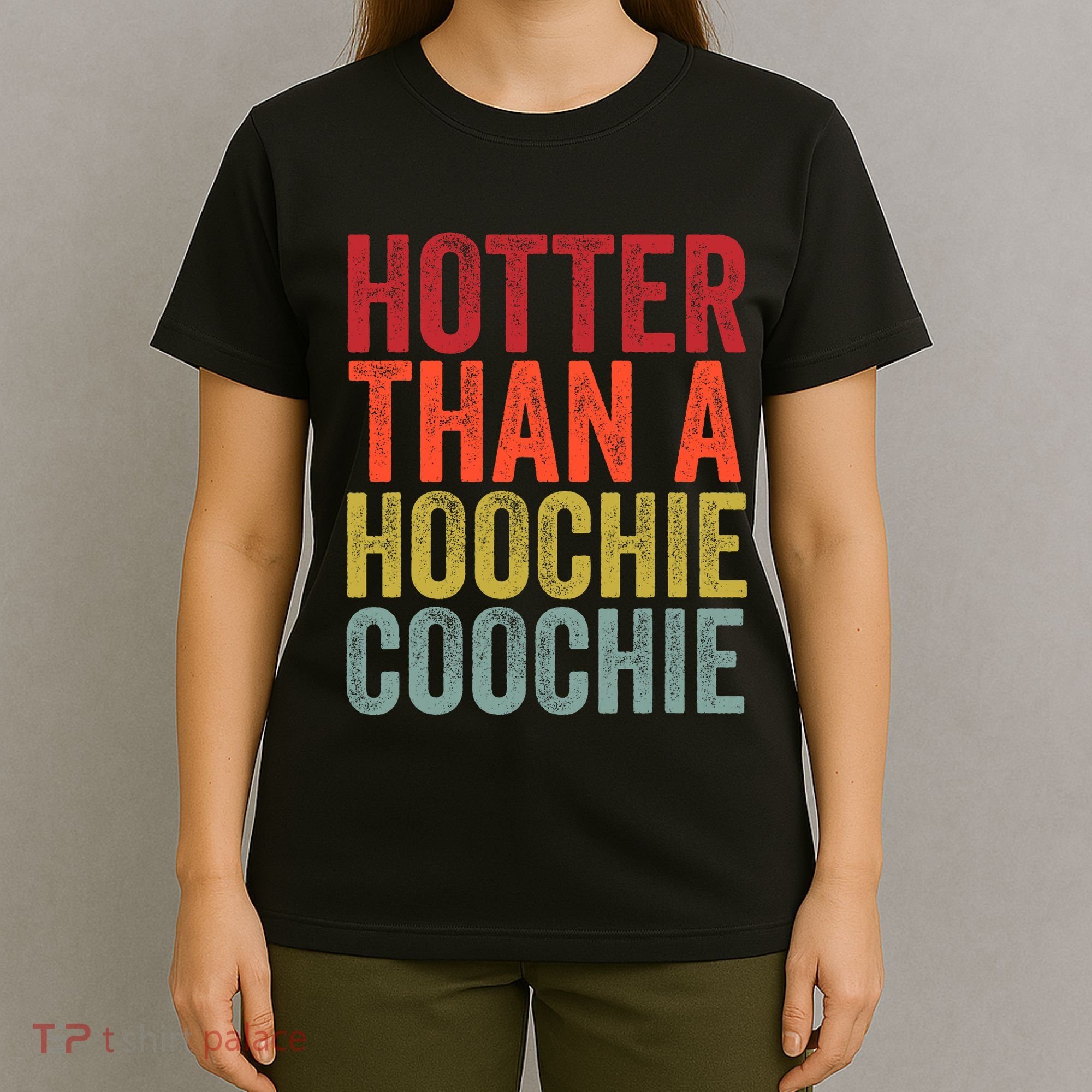 Hotter Than A Hoochie Coochie Funny Cute Country Music T-Shirt