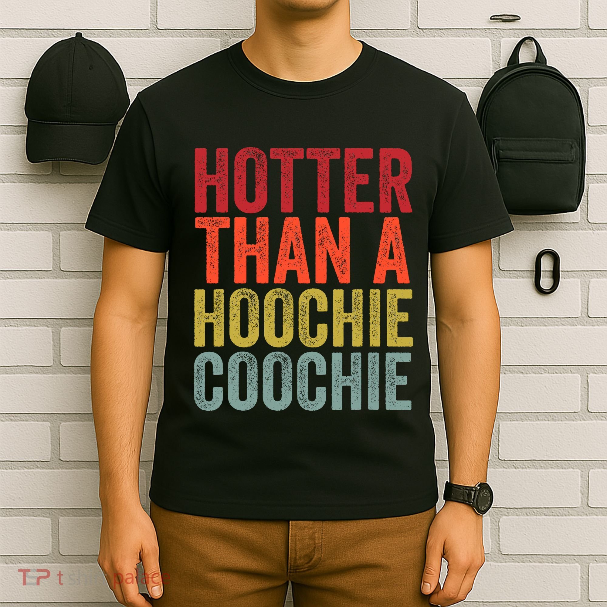 Hotter Than A Hoochie Coochie Funny Cute Country Music T-Shirt