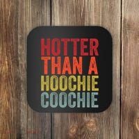 Hotter Than A Hoochie Coochie Funny Cute Country Music Coaster thumb 0