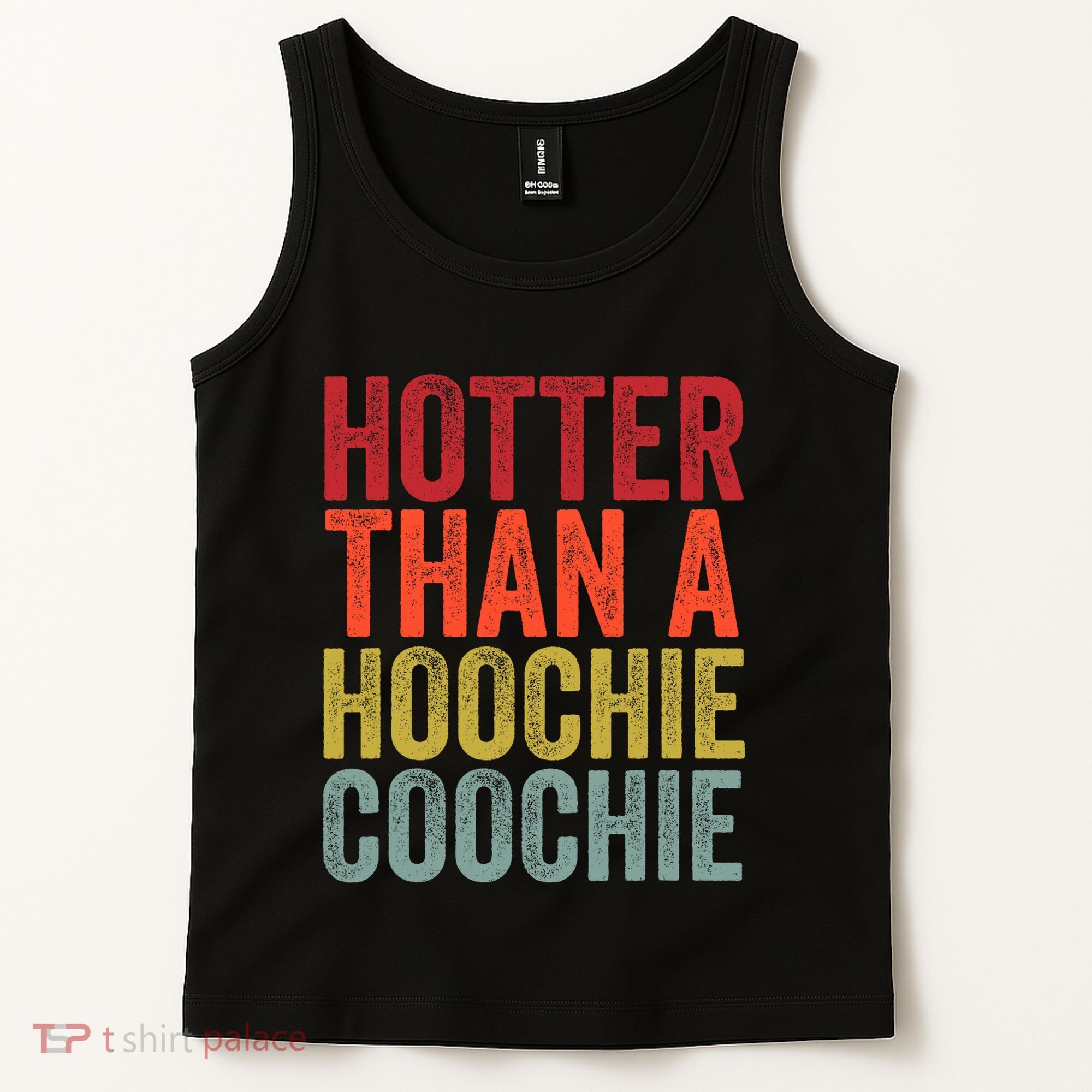 Hotter Than A Hoochie Coochie Funny Cute Country Music Tank Top