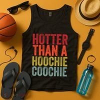 Hotter Than A Hoochie Coochie Funny Cute Country Music Tank Top thumb 4
