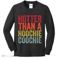 Hotter Than A Hoochie Coochie Funny Cute Country Music Kids Long Sleeve Shirt thumb 0