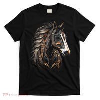 Horse Tribal Abstract Art Native American Graphic T-Shirt thumb 0