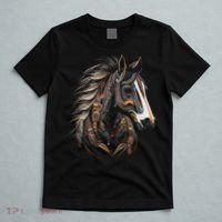 Horse Tribal Abstract Art Native American Graphic T-Shirt thumb 5