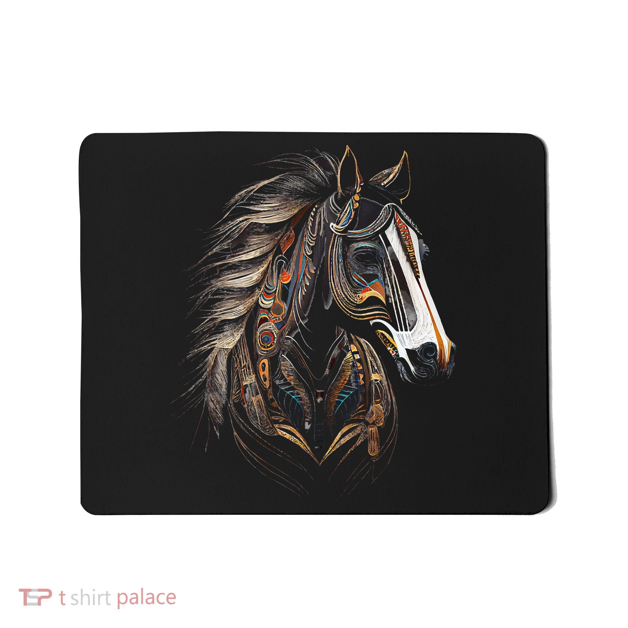 Horse Tribal Abstract Art Native American Graphic Mousepad