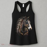 Horse Tribal Abstract Art Native American Graphic Women's Tank Top thumb 3