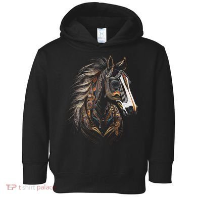 Horse Tribal Abstract Art Native American Graphic Toddler Hoodie