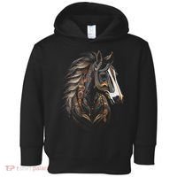 Horse Tribal Abstract Art Native American Graphic Toddler Hoodie thumb 0