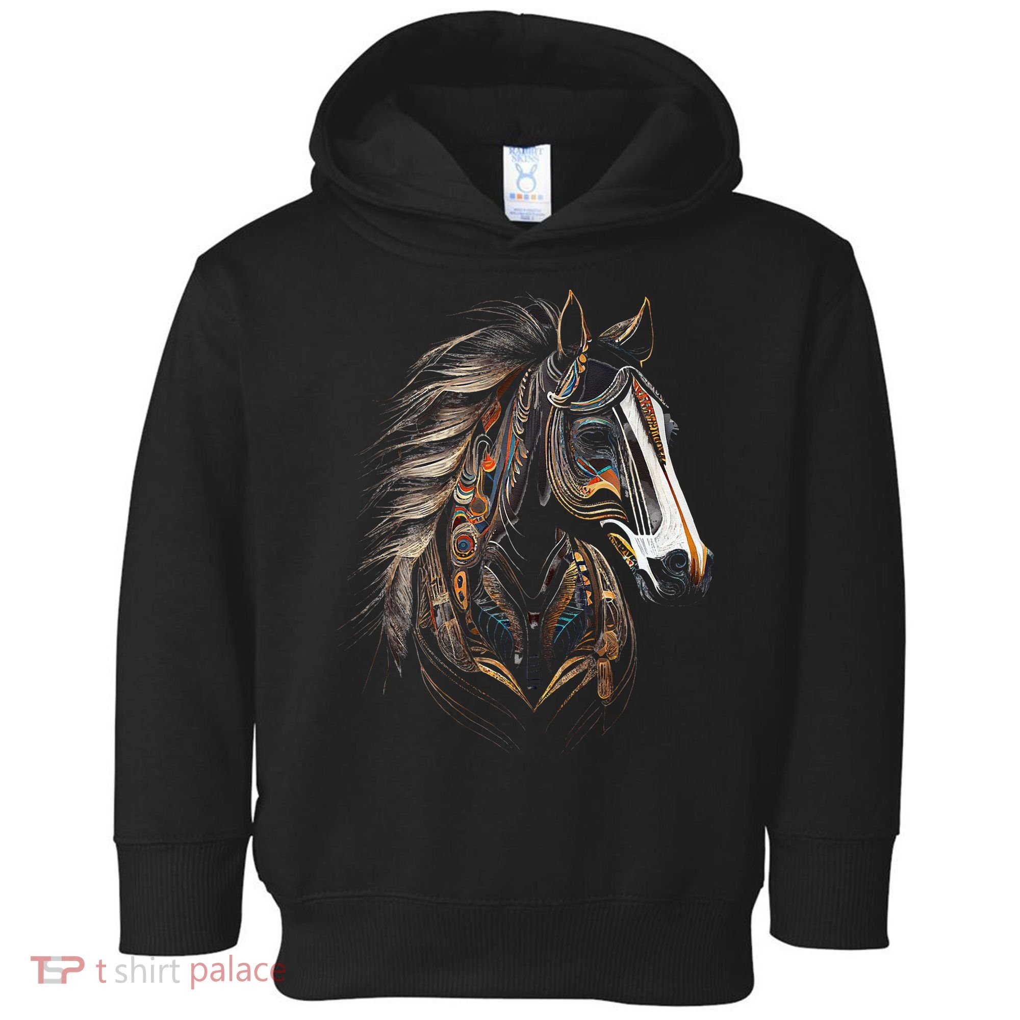 Horse Tribal Abstract Art Native American Graphic Toddler Hoodie