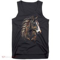 Horse Tribal Abstract Art Native American Graphic Tank Top thumb 0