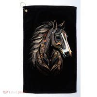 Horse Tribal Abstract Art Native American Graphic Golf Towel thumb 0