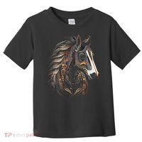 Horse Tribal Abstract Art Native American Graphic Toddler T-Shirt thumb 0
