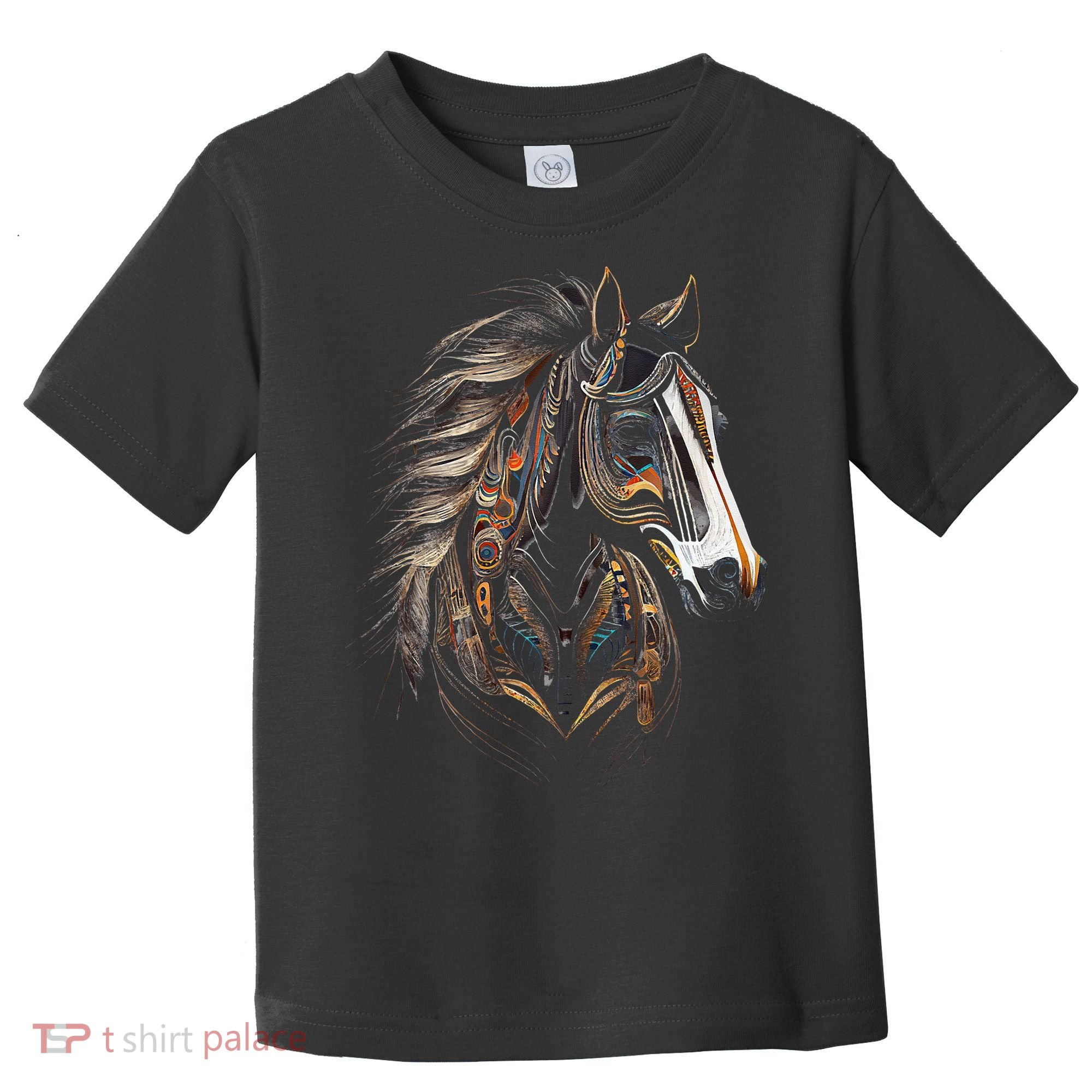 Horse Tribal Abstract Art Native American Graphic Toddler T-Shirt