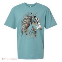 Horse Tribal Abstract Art Native American Graphic Sueded Cloud Jersey T-Shirt thumb 0