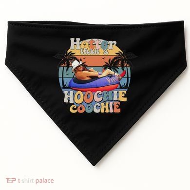Hotter Than A Hoochie Coochie Funny Retro Country Music USA-Made Doggie Bandana