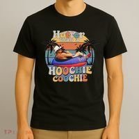 Hotter Than A Hoochie Coochie Funny Retro Country Music T-Shirt thumb 3
