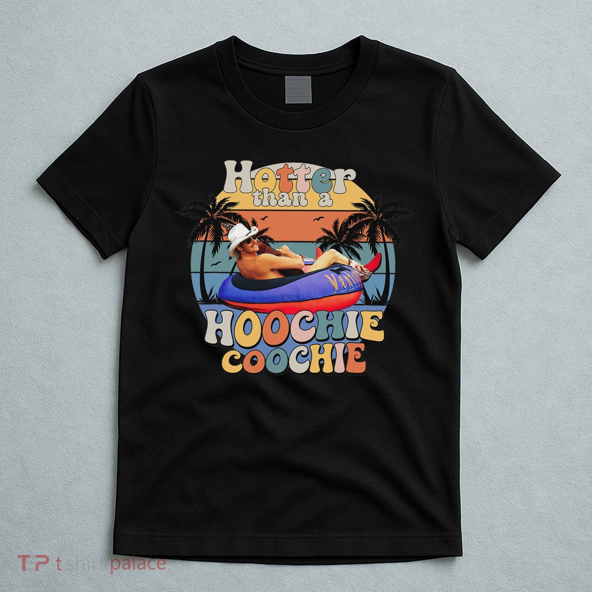 Hotter Than A Hoochie Coochie Funny Retro Country Music T-Shirt
