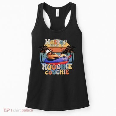 Hotter Than A Hoochie Coochie Funny Retro Country Music Women's Tank Top