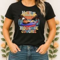 Hotter Than A Hoochie Coochie Funny Retro Country Music Women's T-Shirt thumb 2