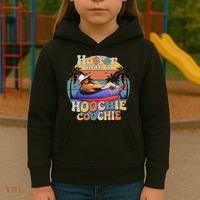 Hotter Than A Hoochie Coochie Funny Retro Country Music Kids Hoodie thumb 3