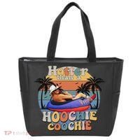 Hotter Than A Hoochie Coochie Funny Retro Country Music Tote Bag thumb 0