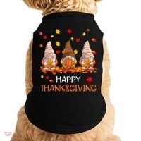 Happy Thanksgiving Autumn Fall Gnomes Doggie Tank thumb 0