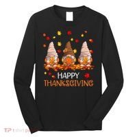 Happy Thanksgiving Autumn Fall Gnomes Long Sleeve Shirt thumb 0