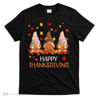 Happy Thanksgiving Autumn Fall Gnomes T-Shirt