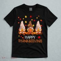 Happy Thanksgiving Autumn Fall Gnomes T-Shirt thumb 5