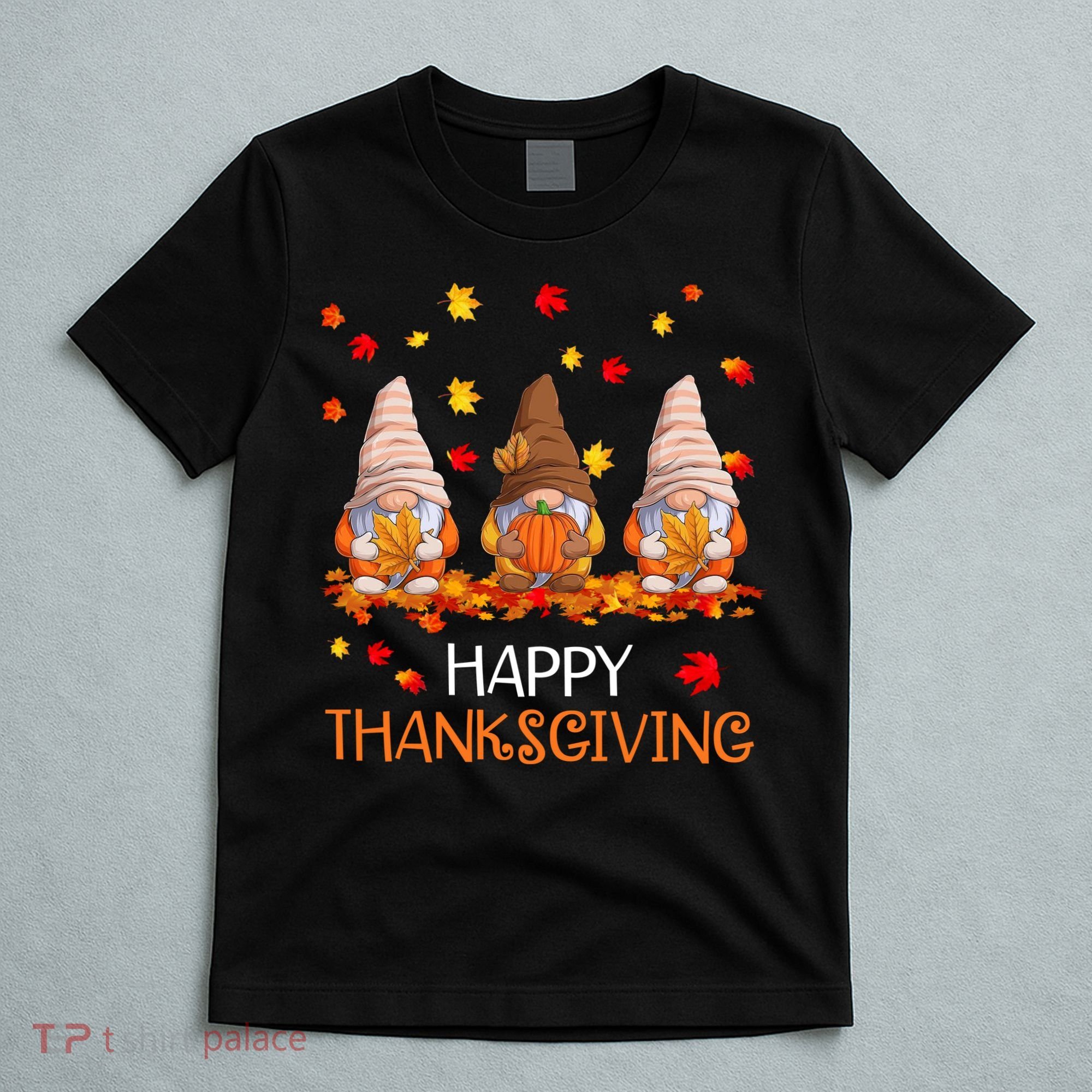 Happy Thanksgiving Autumn Fall Gnomes T-Shirt