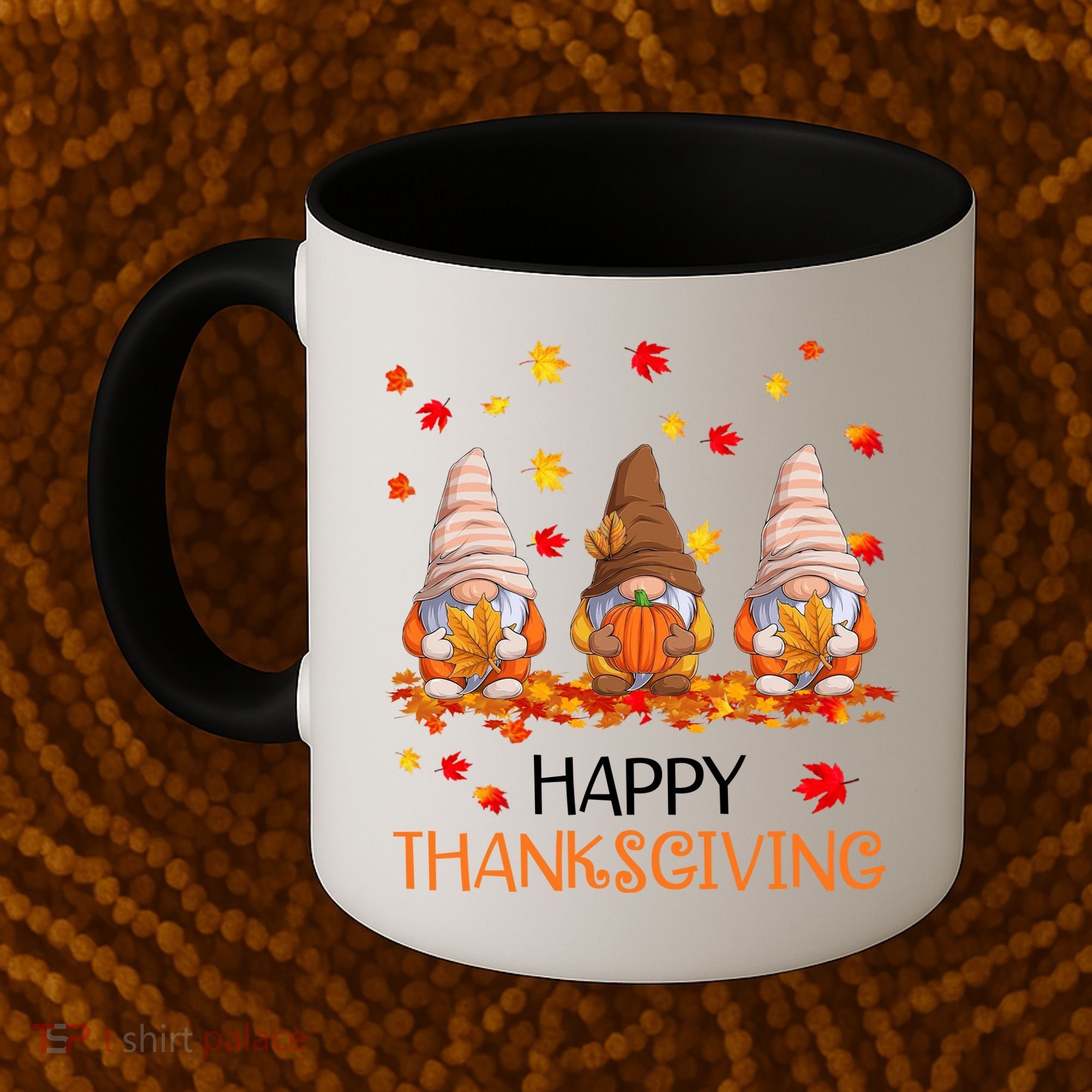 Happy Thanksgiving Autumn Fall Gnomes Coffee Mug