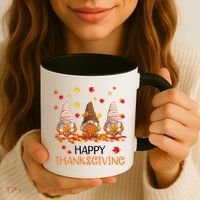 Happy Thanksgiving Autumn Fall Gnomes Coffee Mug thumb 3