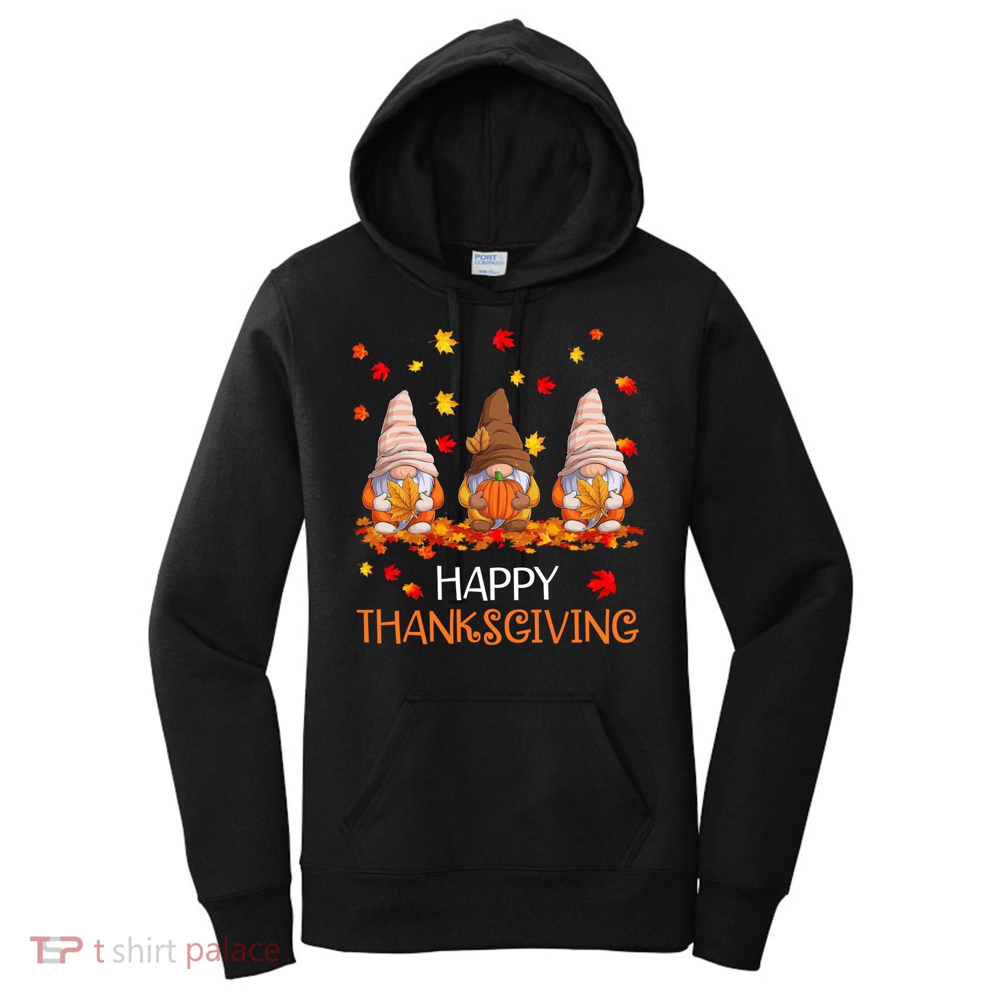 Happy Thanksgiving Autumn Fall Gnomes Women's Hoodie