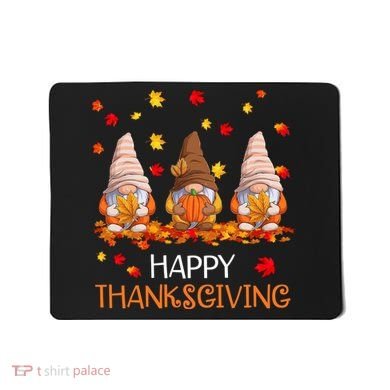 Happy Thanksgiving Autumn Fall Gnomes Mousepad
