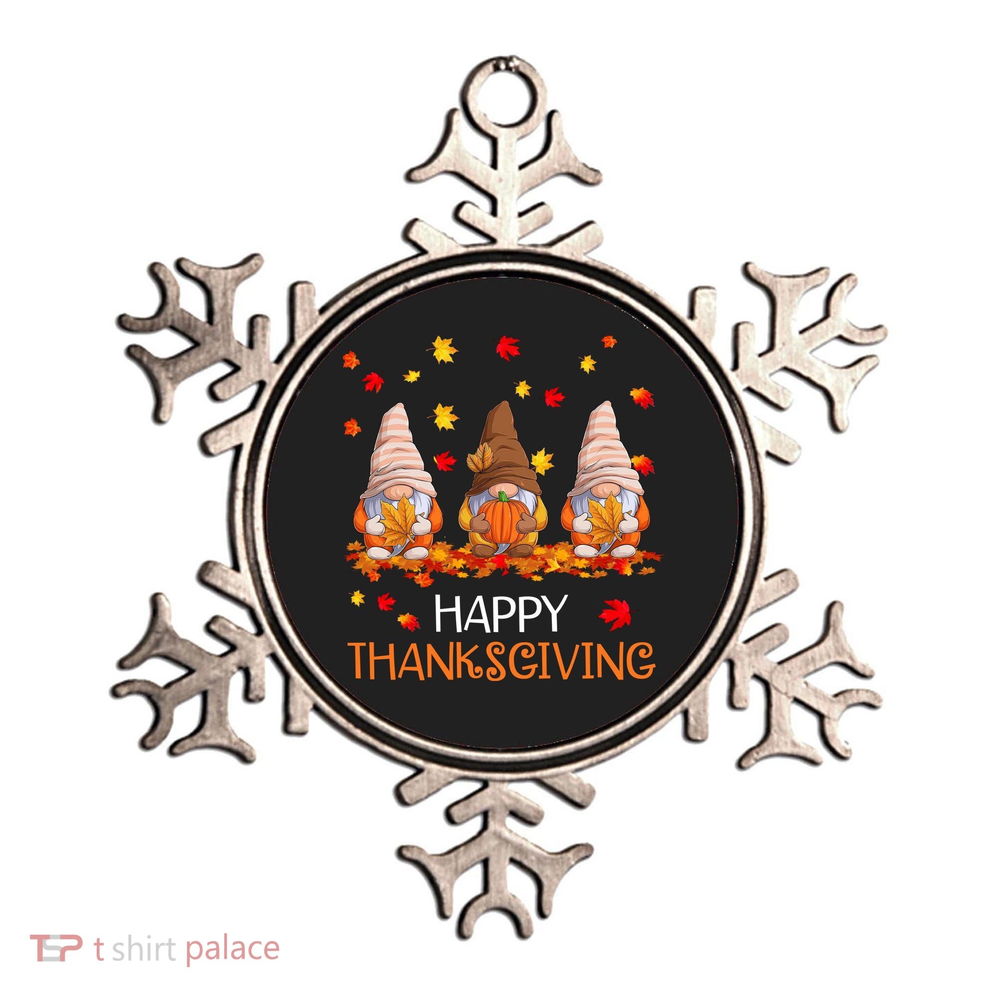 Happy Thanksgiving Autumn Fall Gnomes Ornament