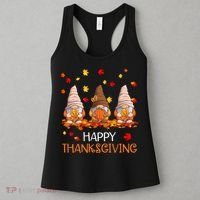 Happy Thanksgiving Autumn Fall Gnomes Women's Tank Top thumb 3