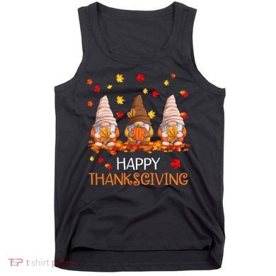 Happy Thanksgiving Autumn Fall Gnomes Tank Top