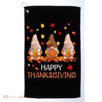 Happy Thanksgiving Autumn Fall Gnomes Golf Towel thumb 0