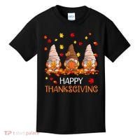 Happy Thanksgiving Autumn Fall Gnomes Kids T-Shirt thumb 0