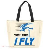 Hurdles Track And Field Hurdler Hurdle Runner You Run I Fly Tote Bag thumb 0