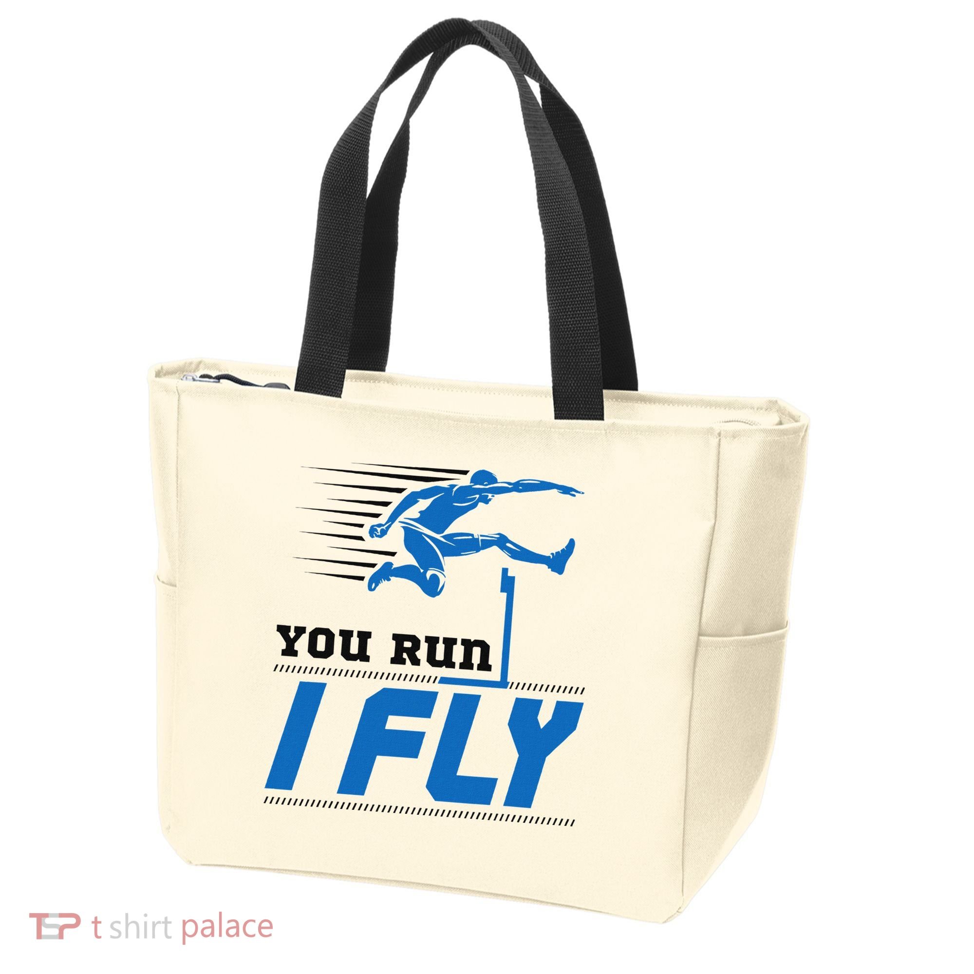Hurdles Track And Field Hurdler Hurdle Runner You Run I Fly Tote Bag