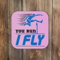 Hurdles Track And Field Hurdler Hurdle Runner You Run I Fly Coaster thumb 0