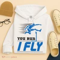 Hurdles Track And Field Hurdler Hurdle Runner You Run I Fly Hoodie thumb 4