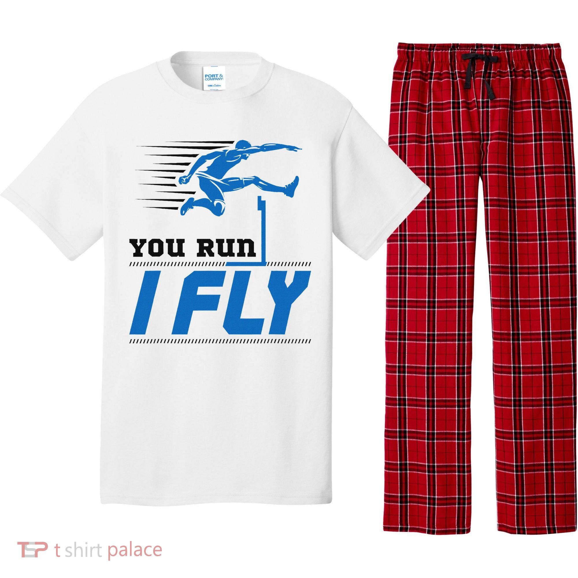 Hurdles Track And Field Hurdler Hurdle Runner You Run I Fly Pajama Set