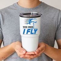 Hurdles Track And Field Hurdler Hurdle Runner You Run I Fly Tumbler thumb 2