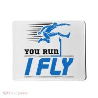 Hurdles Track And Field Hurdler Hurdle Runner You Run I Fly Mousepad thumb 0