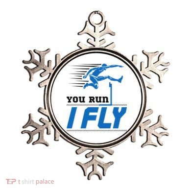 Hurdles Track And Field Hurdler Hurdle Runner You Run I Fly Ornament
